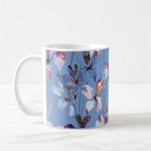 Taza De Café Elegancia de orquídeas salvajes: lujo acuarela
