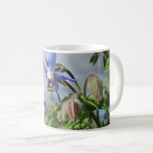 Taza De Café Elegancia de orquídeas salvajes moradas-azules