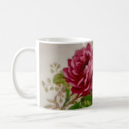 Taza De Café Elegancia de Rosa de col de época