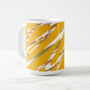 Taza De Café Elegancia del pincel dorado