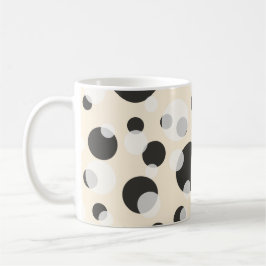 Taza De Café ✨ Elegancia en círculos: Trama de puntos de polka