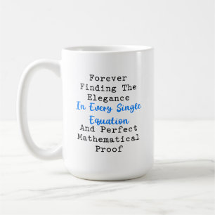 Taza De Café Elegancia en la ecuación Prueba matemática perfect