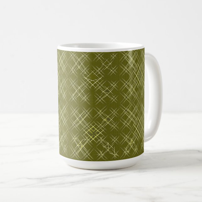 Taza De Café Elegancia entrecruzada (Anverso derecho)