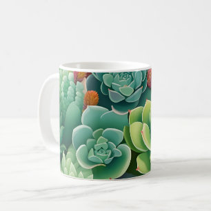Taza De Café Elegancia esmeralda botánica exitosa