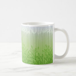 Taza De Café Elegancia Evergreen: Regalo Boda de estilo hoja ún