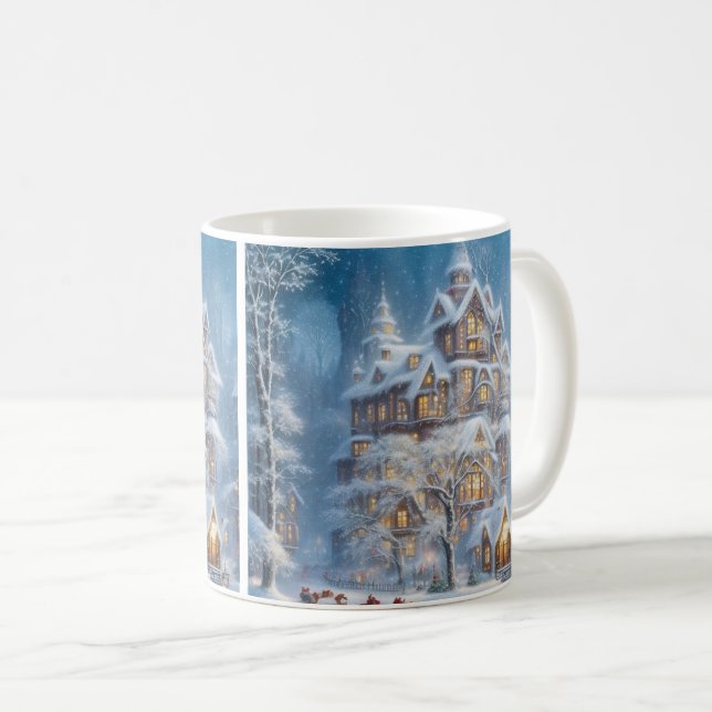 Taza De Café Elegancia festiva desatada: Casa enorme (Anverso derecho)