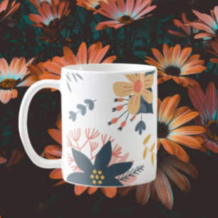 Taza De Café Elegancia Floral