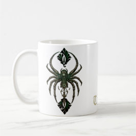 Taza De Café Elegancia mecánica, araña en la oscuridad.