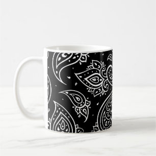 Taza De Café Elegancia paisley: un patrón étnico sin fisuras.