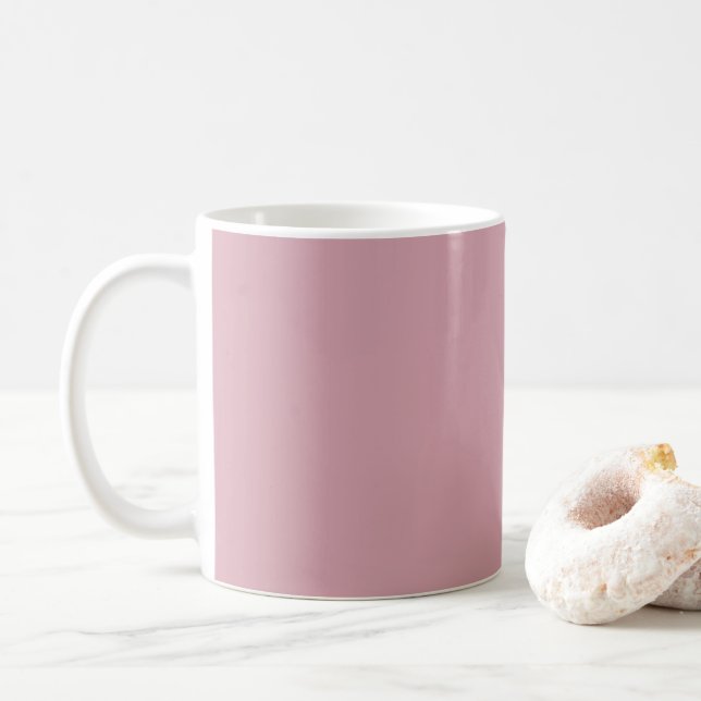 Taza De Café Elegancia silenciosa - Rosa polvoriento (Con donut)