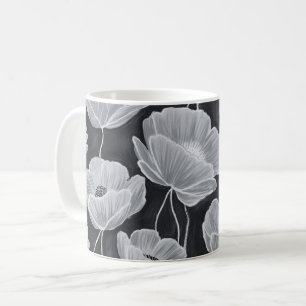 Taza De Café Elegant and Whimsical Poppies