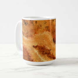 Taza De Café Elegant Burled Wood