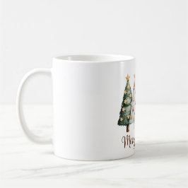 Taza De Café Elegant Christmas Trees – Holiday Season Design