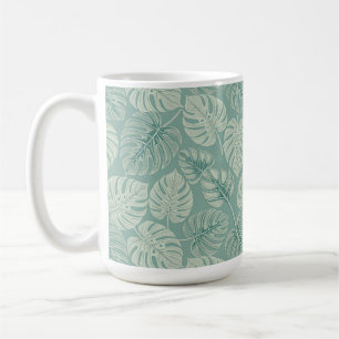 Taza De Café Elegant Exotic Painted Monsteras