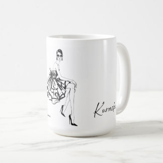 Taza De Café Elegant Fashion Sketch Mug