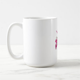 Taza De Café Elegant Floral Print Ceramic Mug