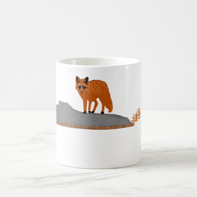 Taza De Café 🦊 Elegant Fox Coffee Mug  (Centro)