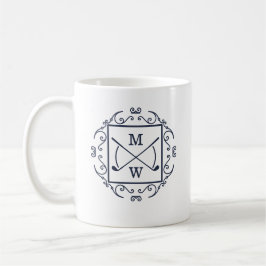 Taza De Café Elegant Golf Clubs Monogram