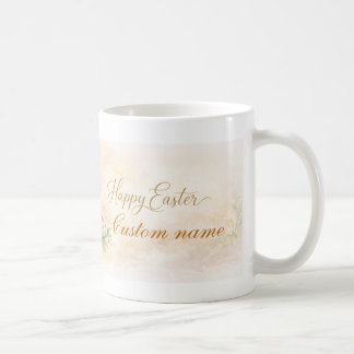 Taza De Café Elegant Happy Easter Mug – customizable 