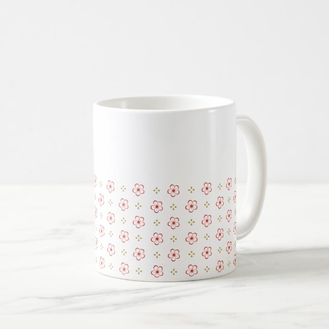 Taza De Café Elegant Japanese Plum Blossom  (Anverso derecho)