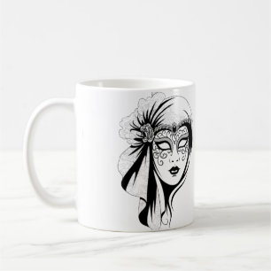 Taza De Café Elegant_Masquerade_Mystery.