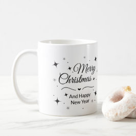 Taza De Café Elegant Merry Christmas and Happy New Year
