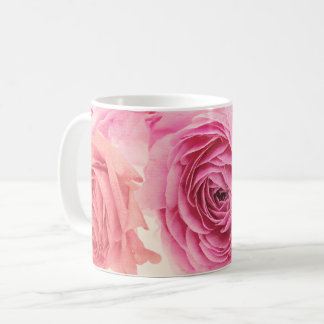 Taza De Café Elegant pink bouquets