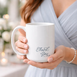 Taza De Café Elegant Thank You Wedding Favor Mug