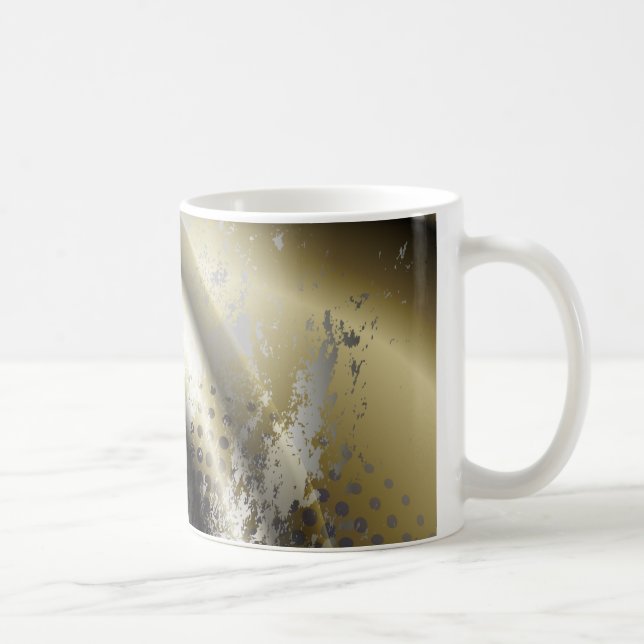 Taza De Café Elegante Abatracto Art 3 Mug (Derecha)