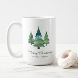 Taza De Café Elegante acuarela de regalo de foto de árbol de Na