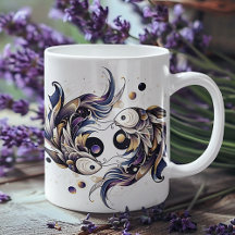 Elegante acuarela Pisces Zodiac Personalizado