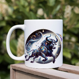 Taza De Café Elegante acuarela Taurus Zodiac Personalizado Mug