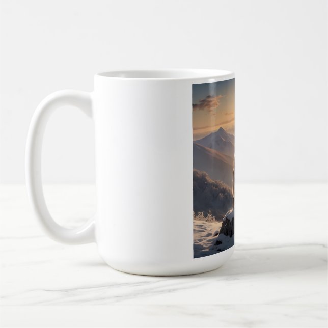Taza De Café Elegante Akita Coffee Mug (Izquierda)