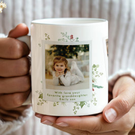 Taza De Café Elegante álbum de fotos de Navidades botánicos fes