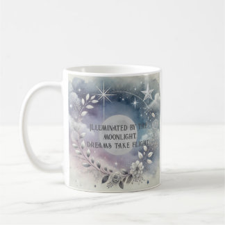 Taza De Café Elegante alfombra celeste lunar