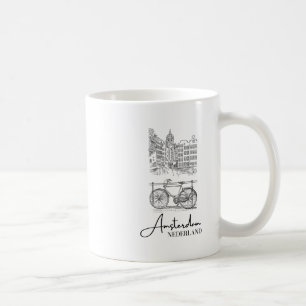 Taza De Café Elegante Ámsterdam Países Bajos Nederland Holanda 