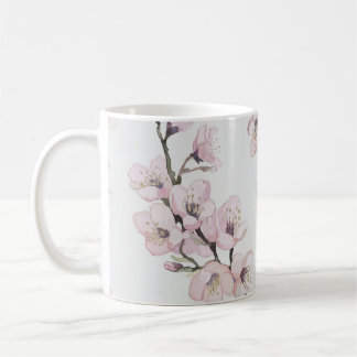 Taza De Café Elegante Aquarell-Kirschblüten