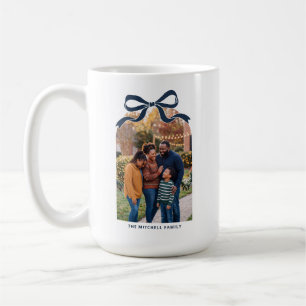 Taza De Café Elegante Arco de Lazo Navidad Foto de Familia - Az