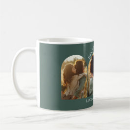 Taza De Café Elegante arco verde multifoto mejor mamá