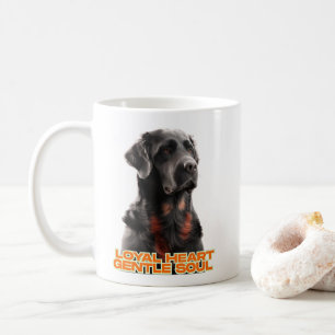 Taza De Café Elegante arte Mascota realista de perro negro