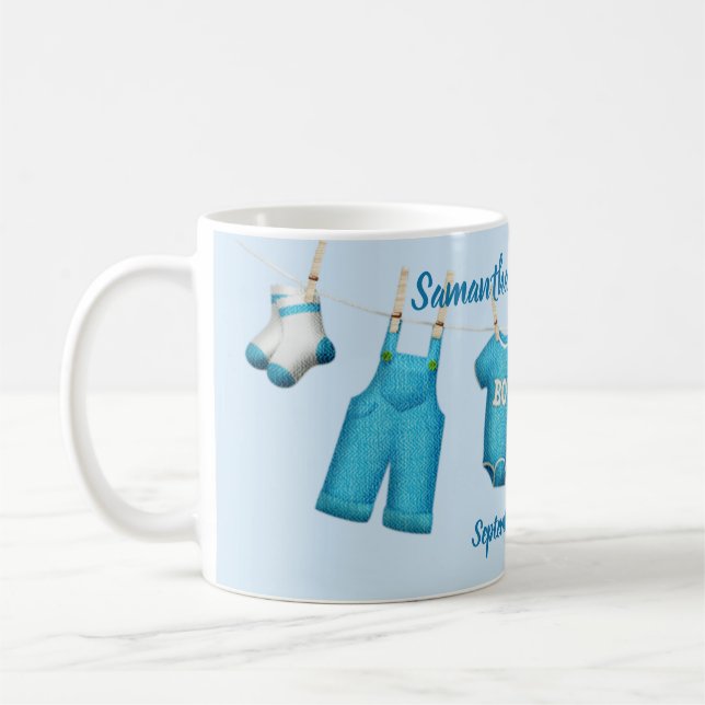 Taza De Café Elegante Baby Shower Coffee Mug Party Favor (Izquierda)