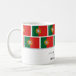 Taza De Café Elegante BANDERA PORTUGAL DE bienvenida personaliz