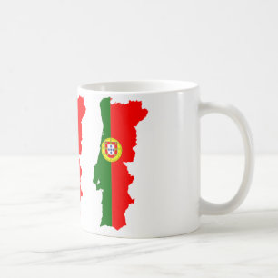 Taza De Café Elegante Bandera Portuguesa con Escudo de Armas