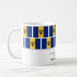 Taza De Café Elegante bienvenida BARBADOS FLAG Café Mug