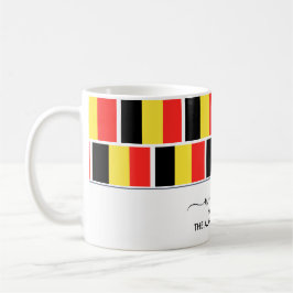 Taza De Café Elegante bienvenida BELGIUM FLAG Café Mug