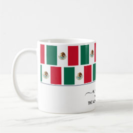 Taza De Café Elegante bienvenida MÉXICO FLAG Café Mug