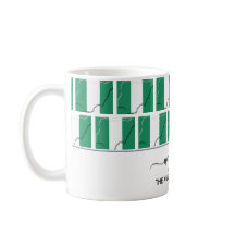 Elegante bienvenida NIGERIA FLAG Café Mug