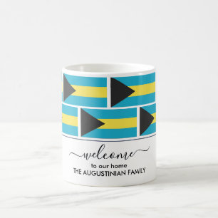Taza De Café Elegante bienvenida personalizada de la BANDERA BA