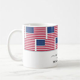 Taza De Café Elegante bienvenida personalizada de la BANDERA es