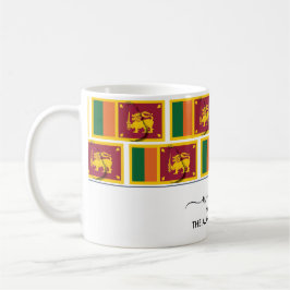 Taza De Café Elegante bienvenida SRI LANKA FLAG Café Mug